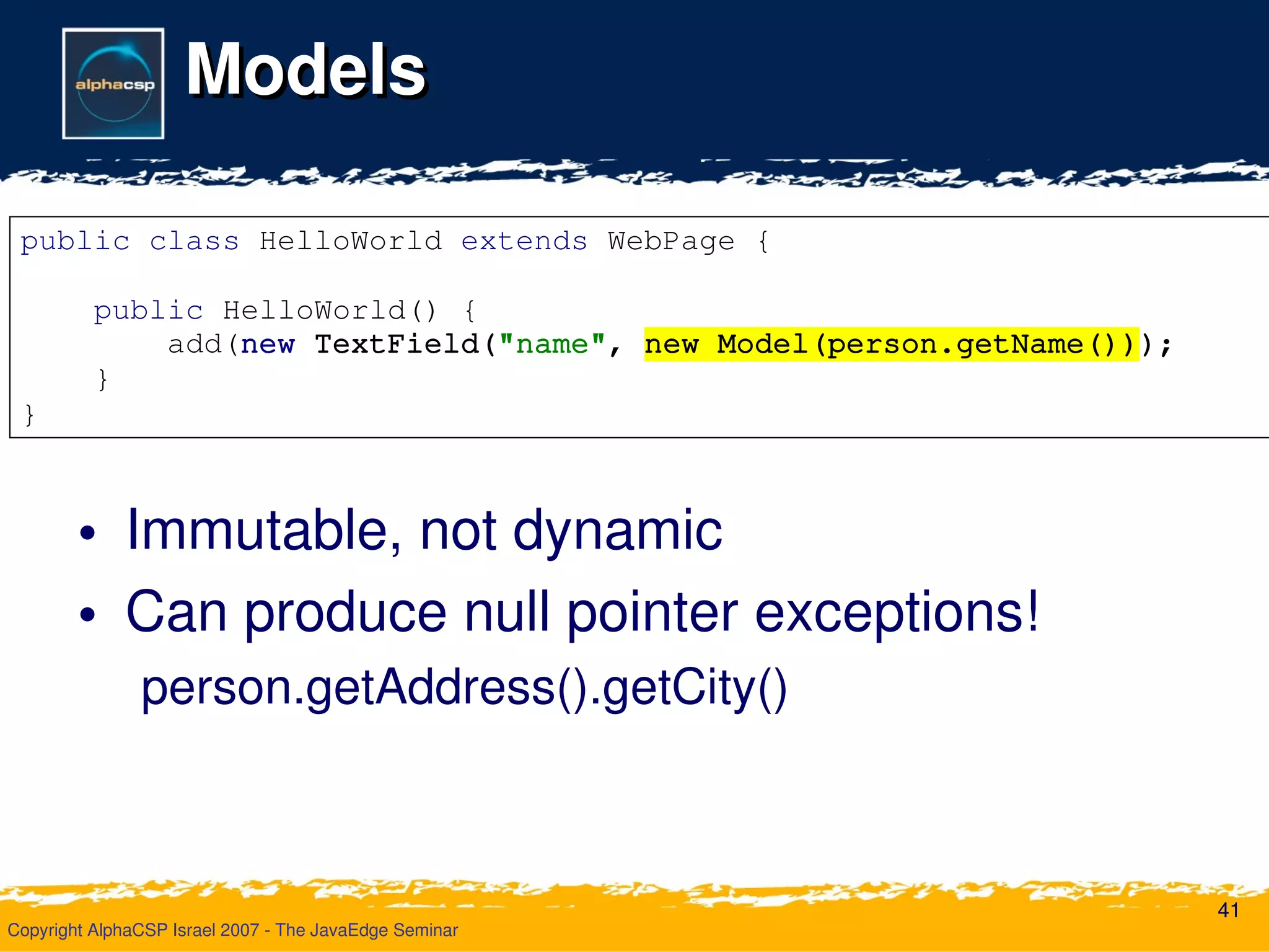 Wicket Deliver Your Webapp On Time