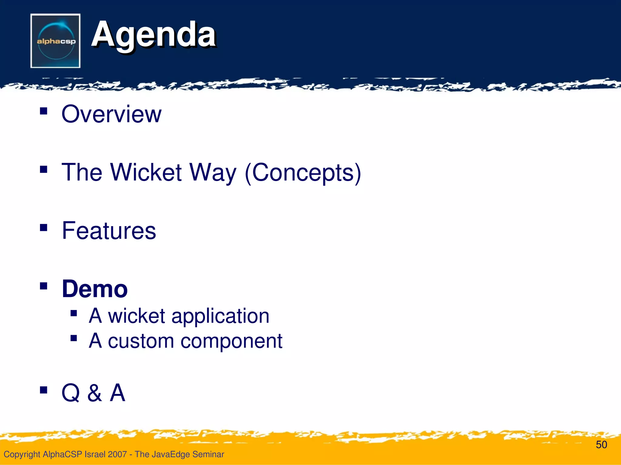 Wicket Deliver Your Webapp On Time