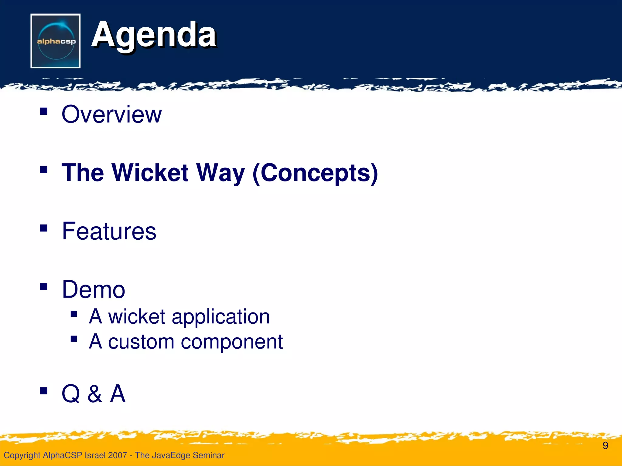 Wicket Deliver Your Webapp On Time