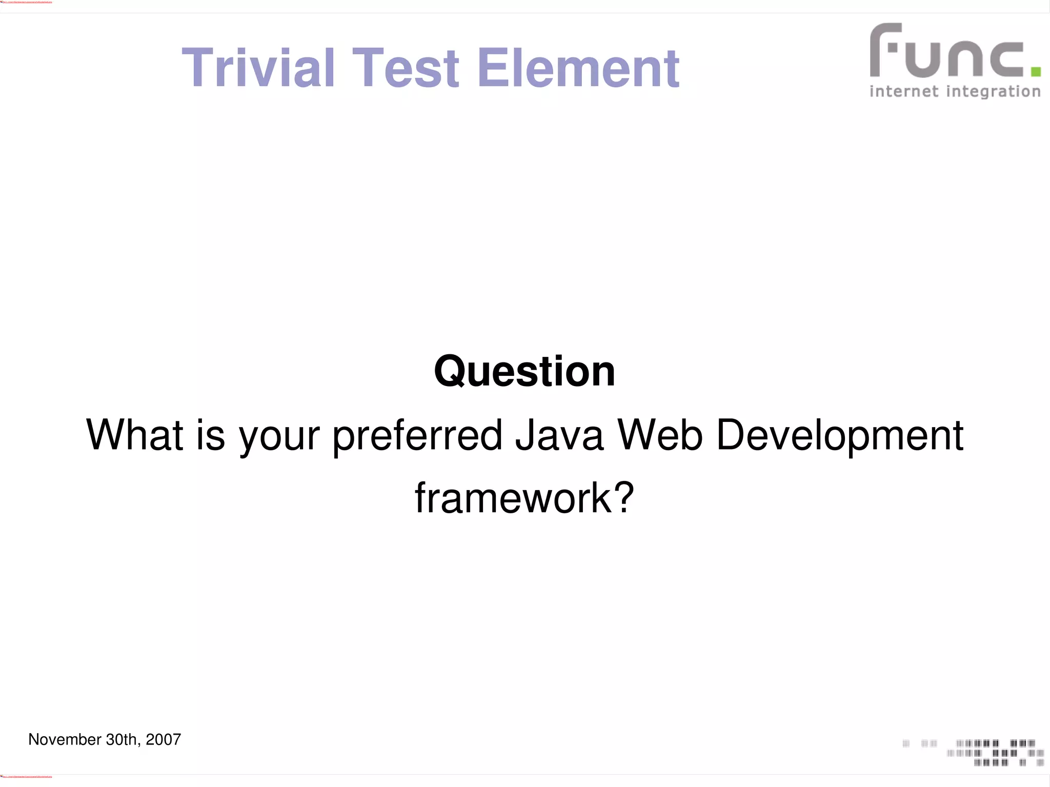Wicket Dynamic Components