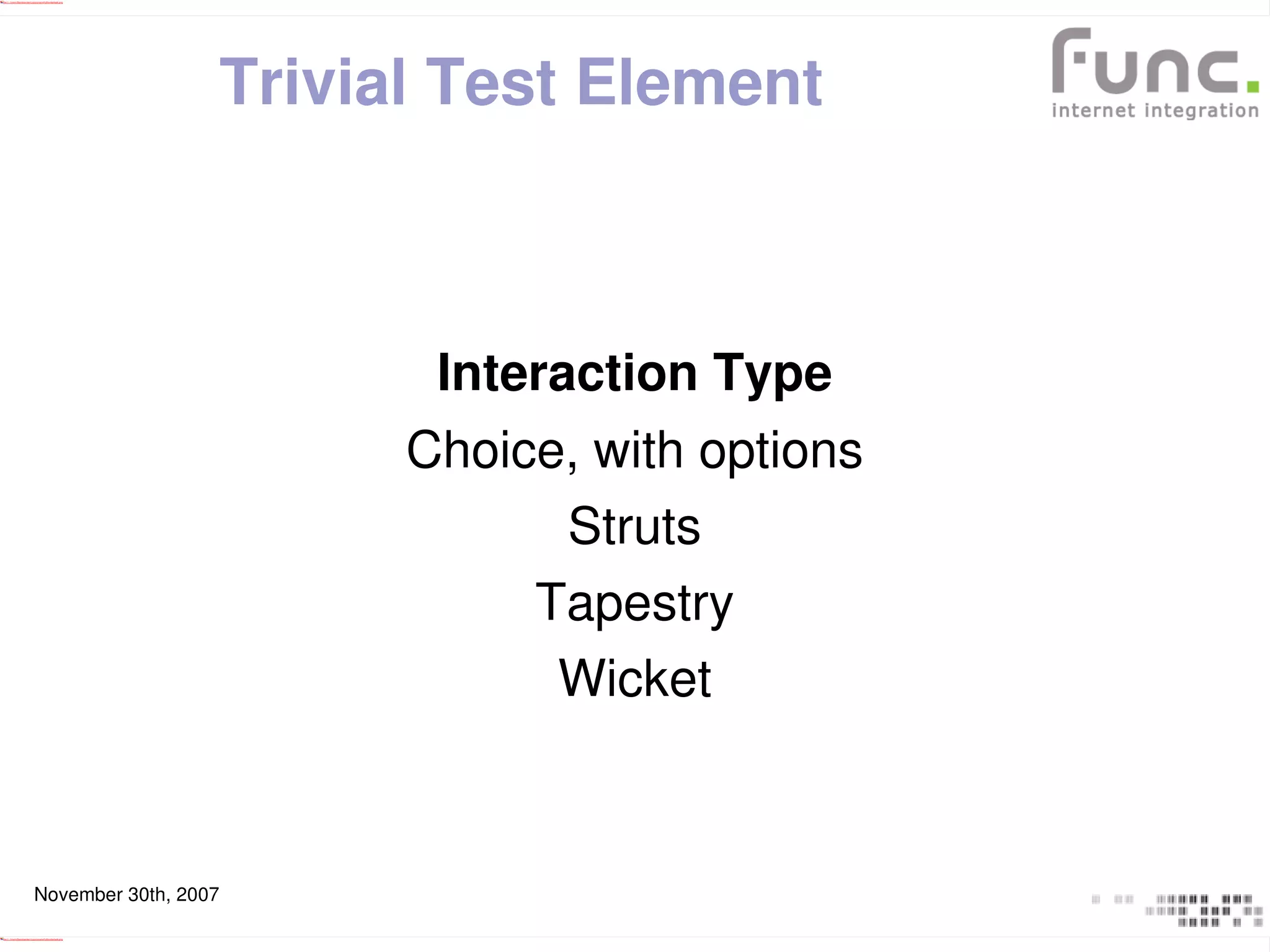 Wicket Dynamic Components