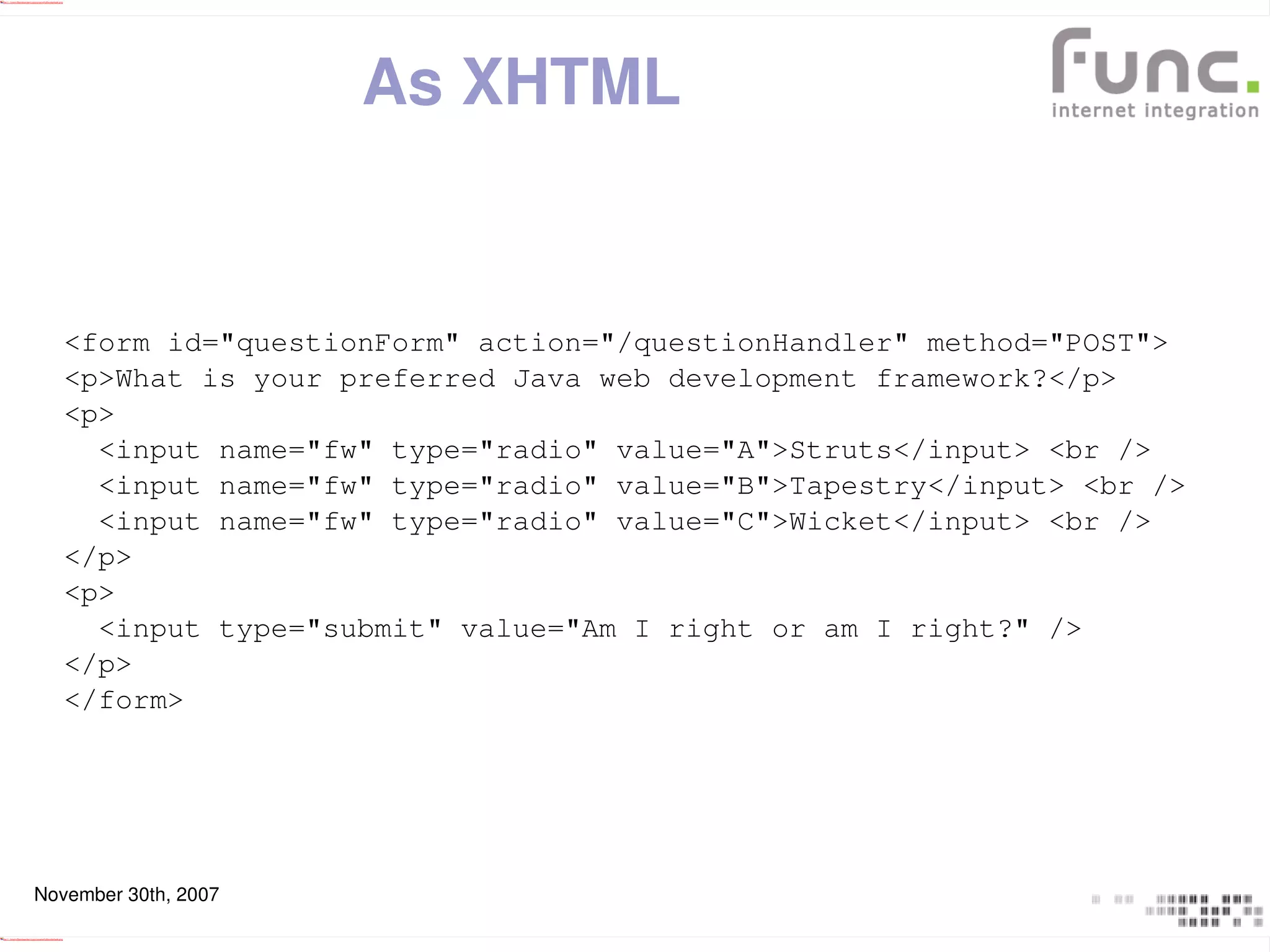 Wicket Dynamic Components