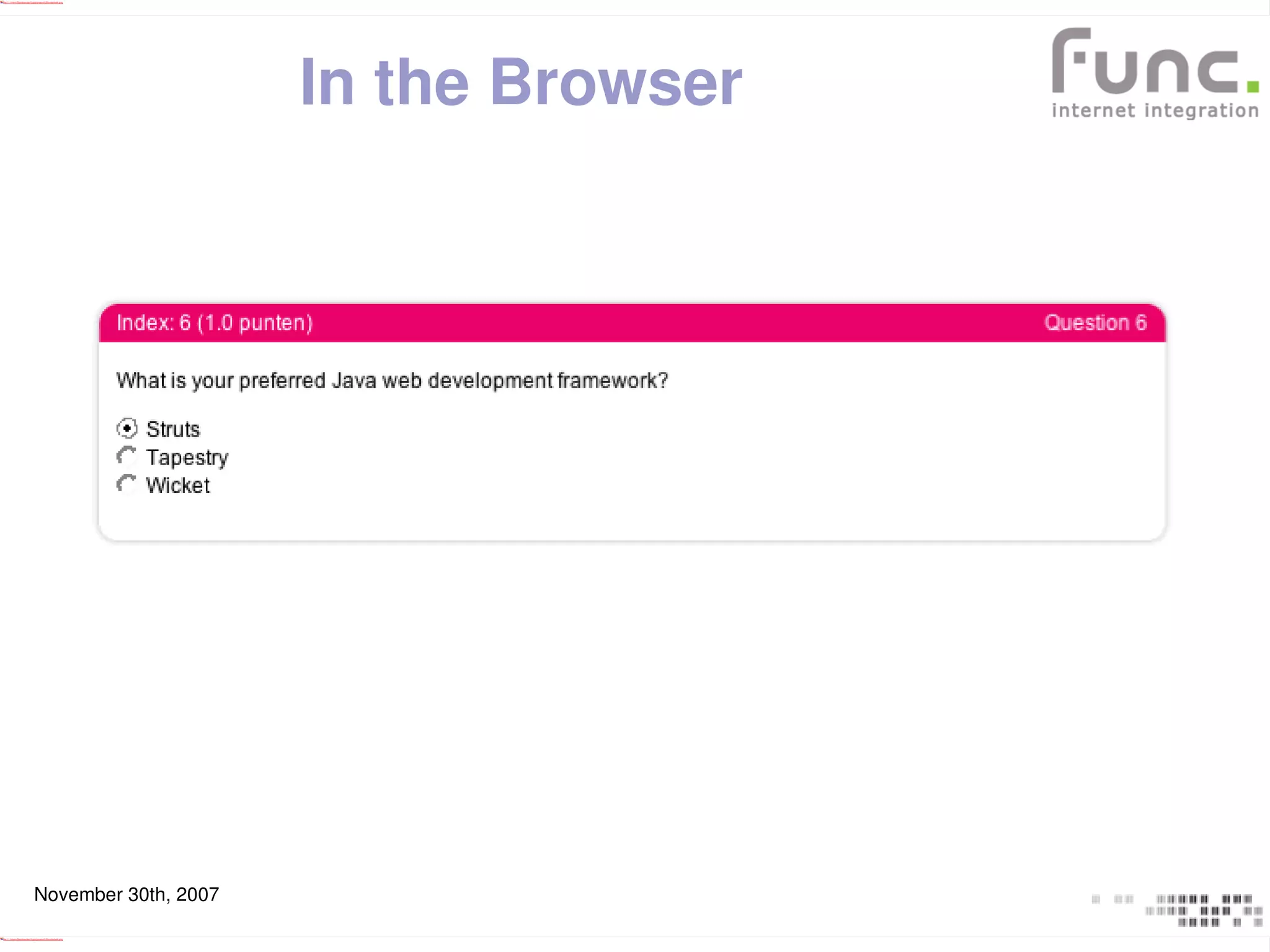 Wicket Dynamic Components