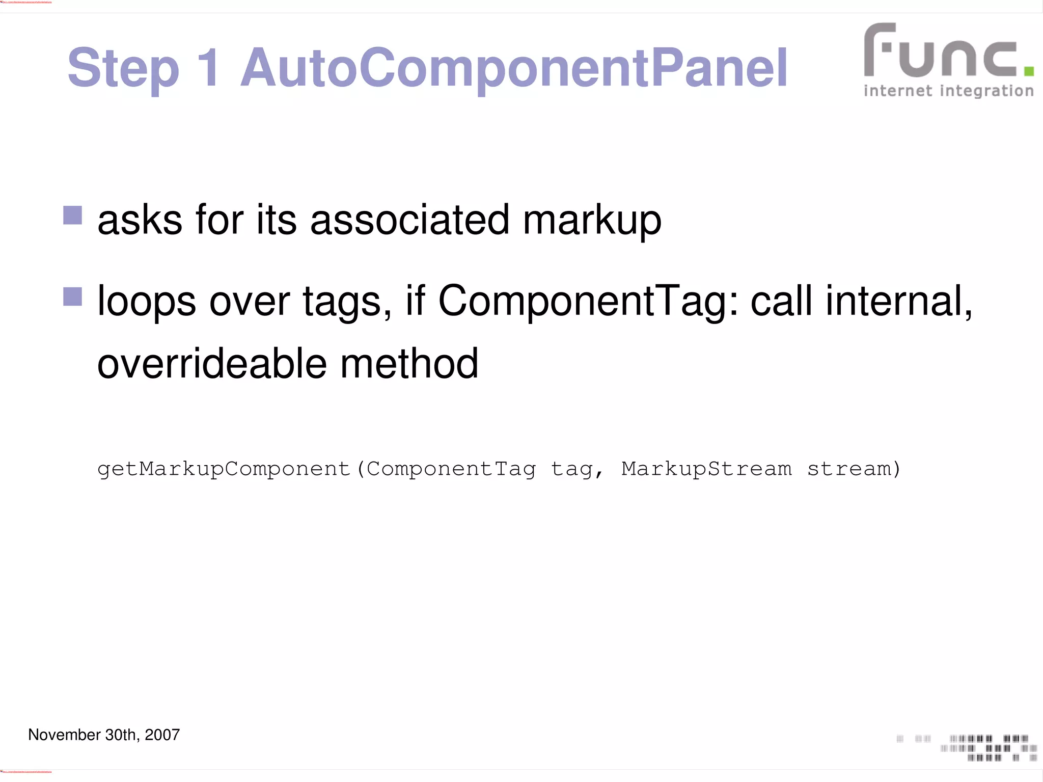 Wicket Dynamic Components
