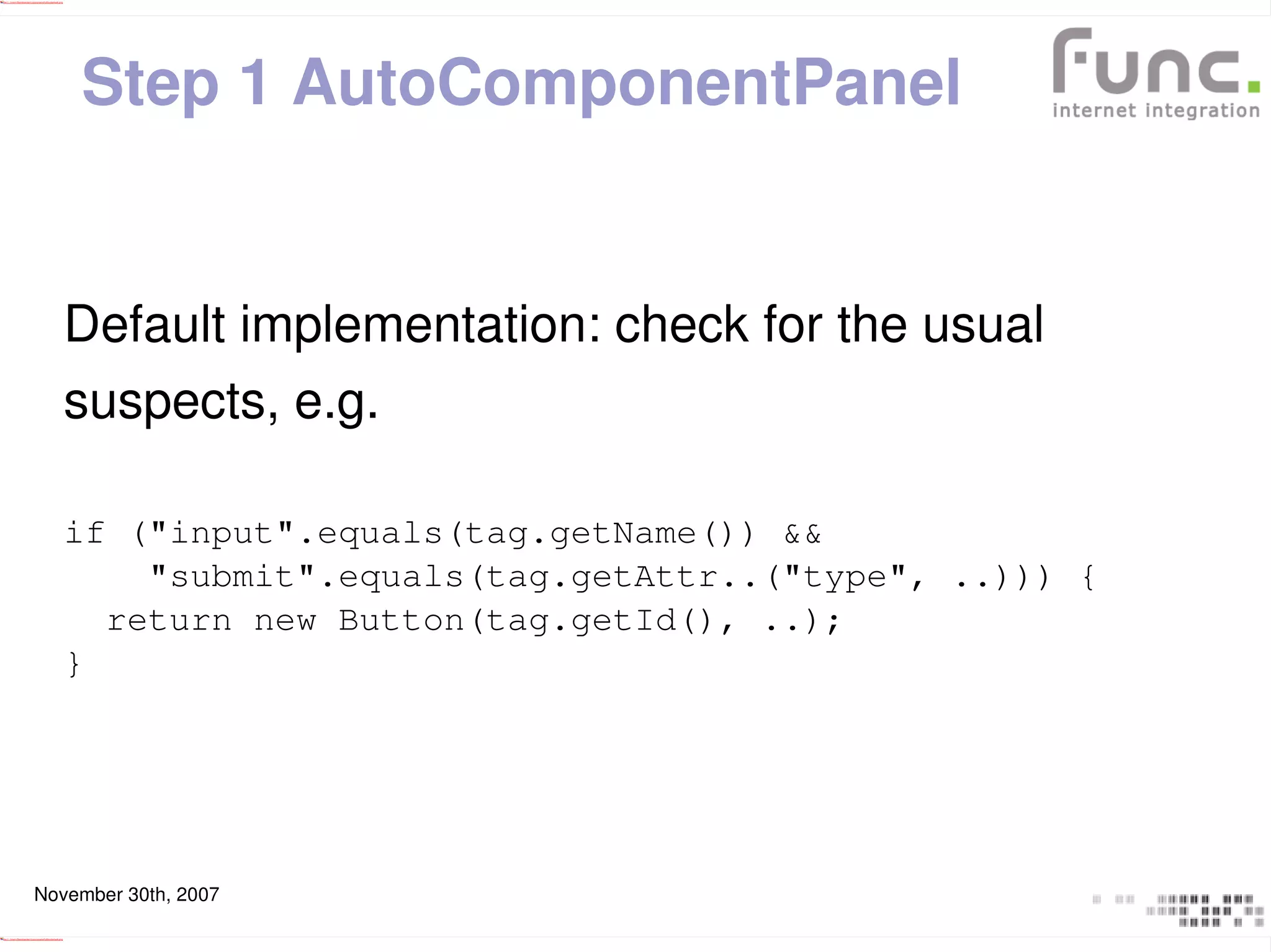 Wicket Dynamic Components