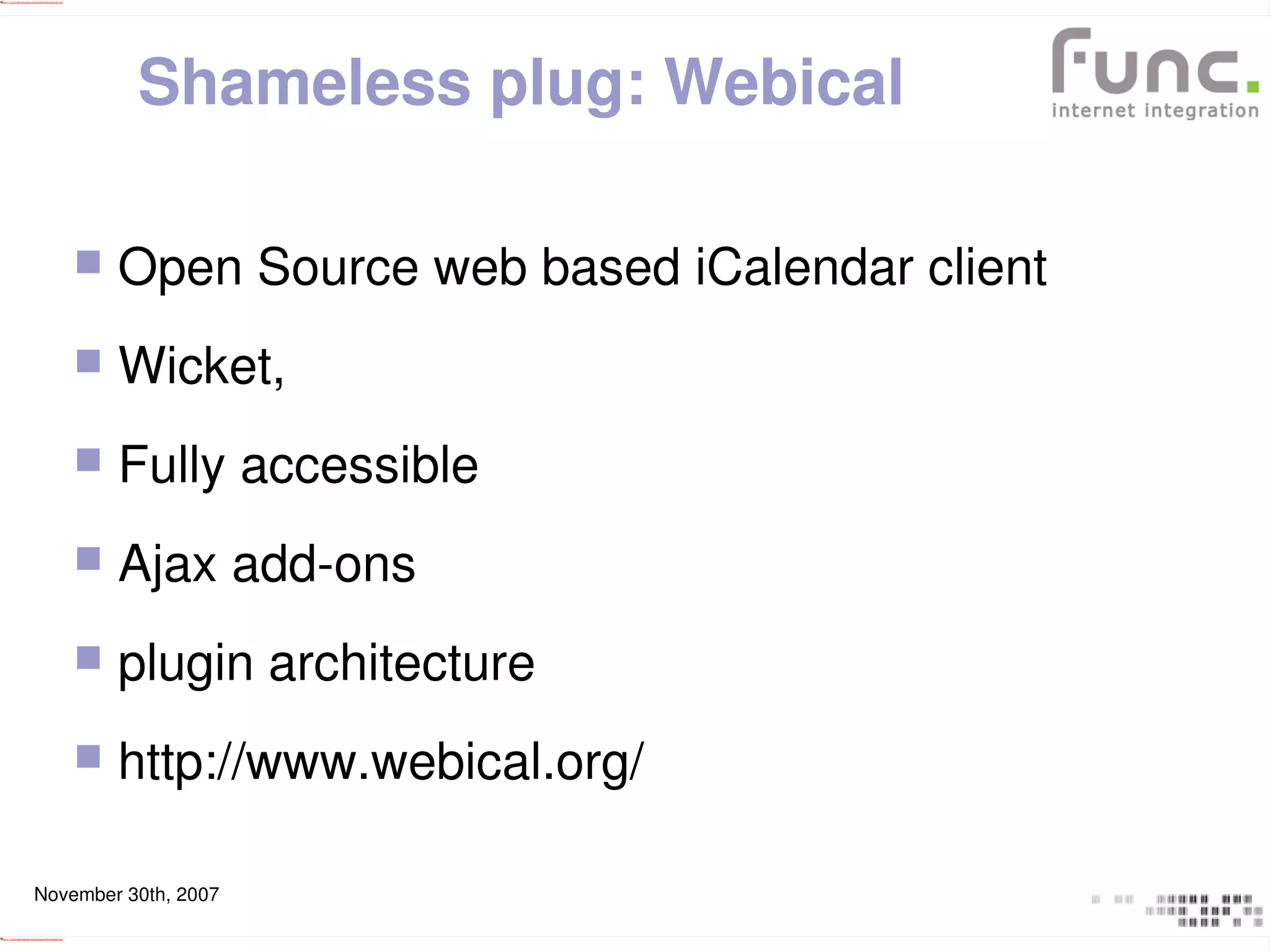 Wicket Dynamic Components