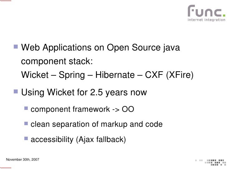 Wicket Dynamic Components