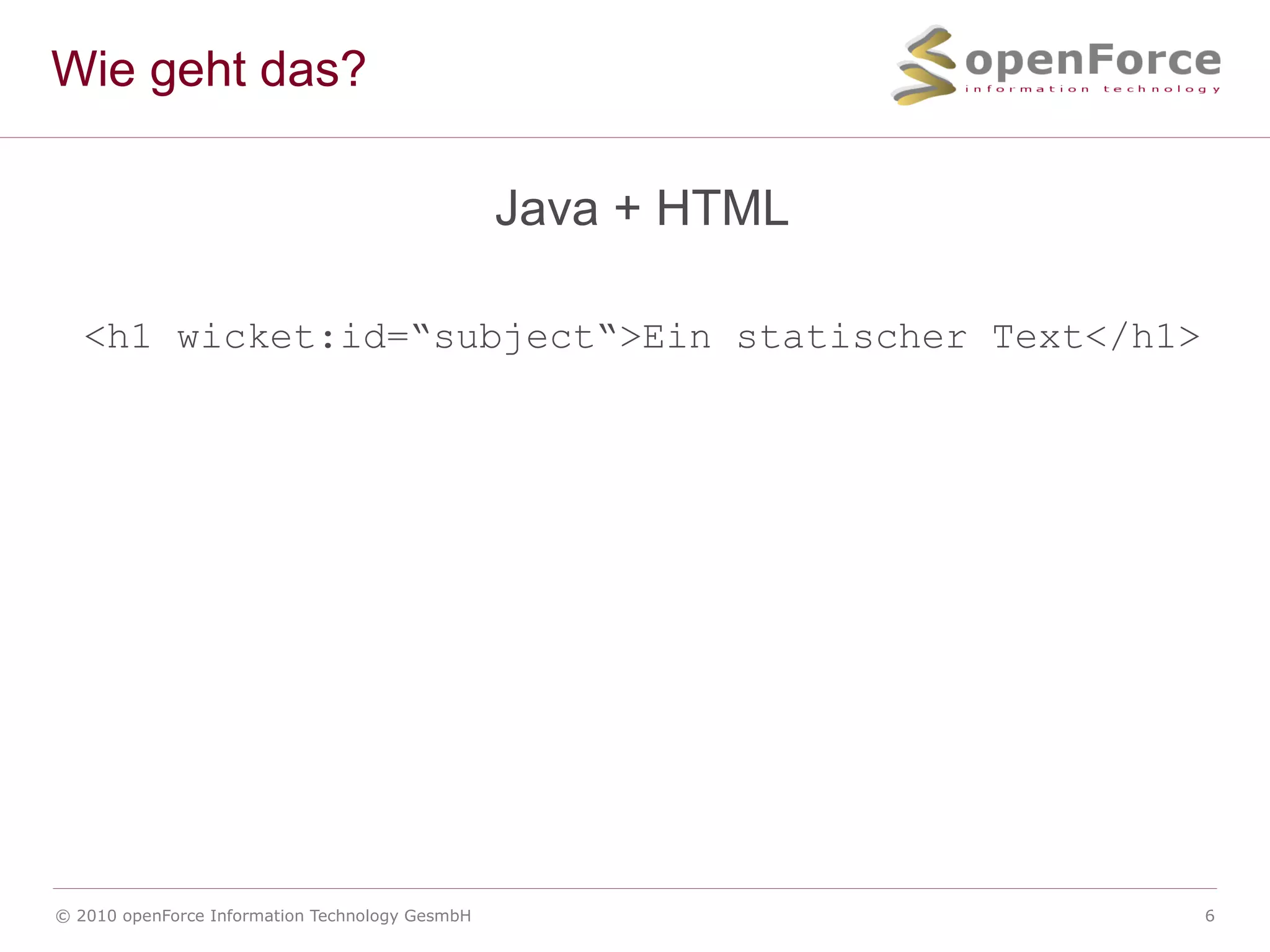 Keine XML Konfiguration 