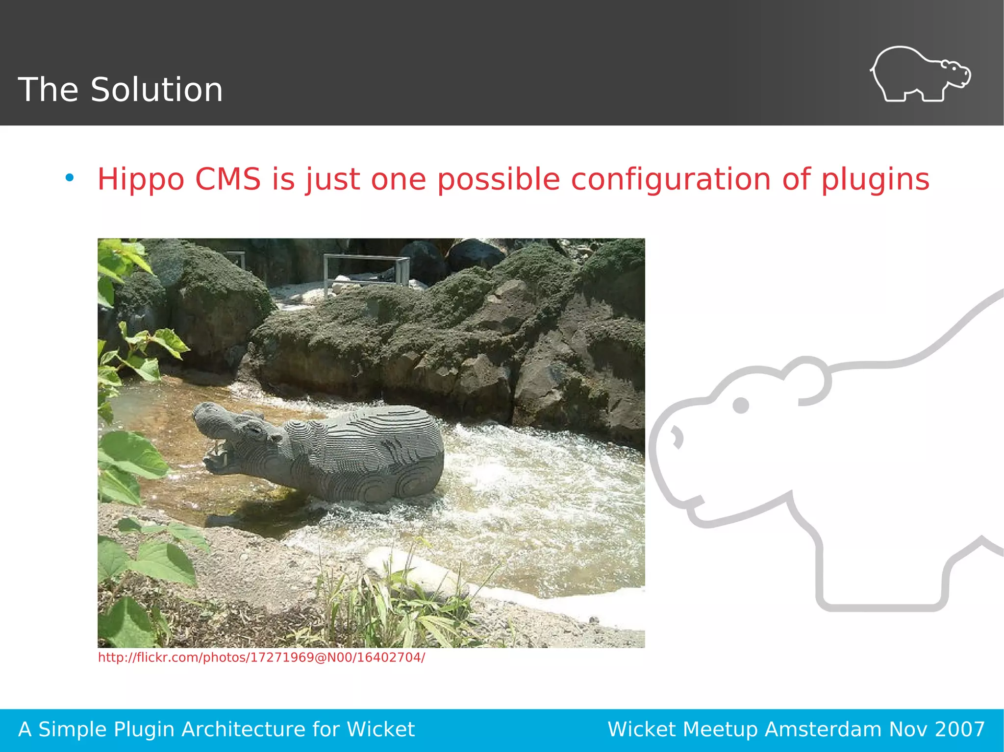 A Simple Plugin Architecture for Wicket
