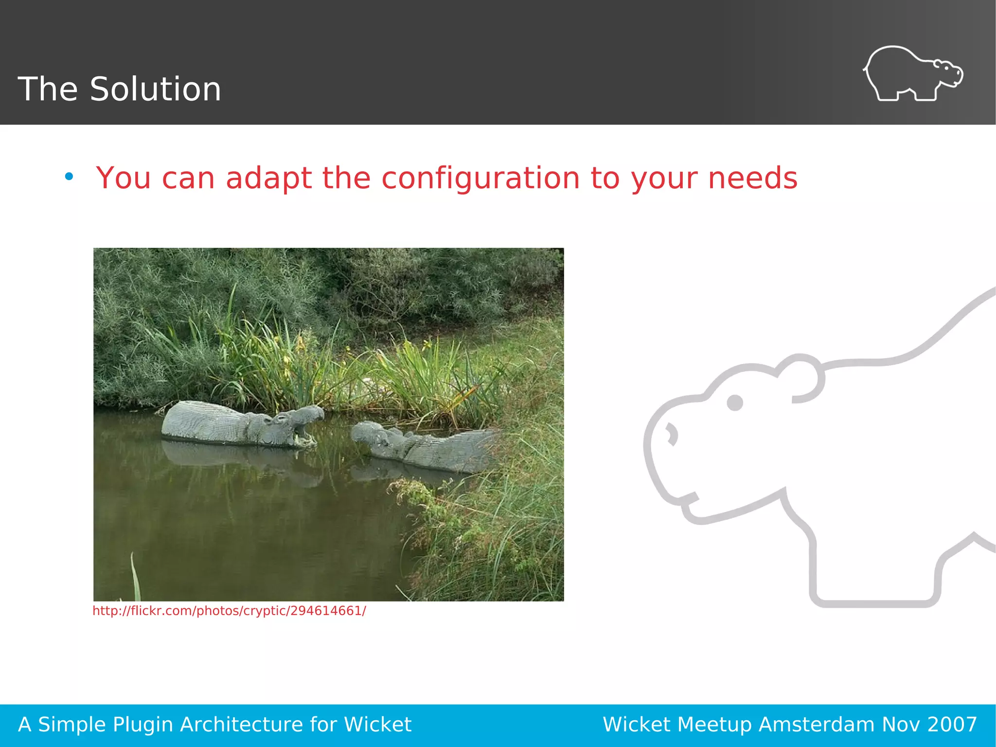 A Simple Plugin Architecture for Wicket