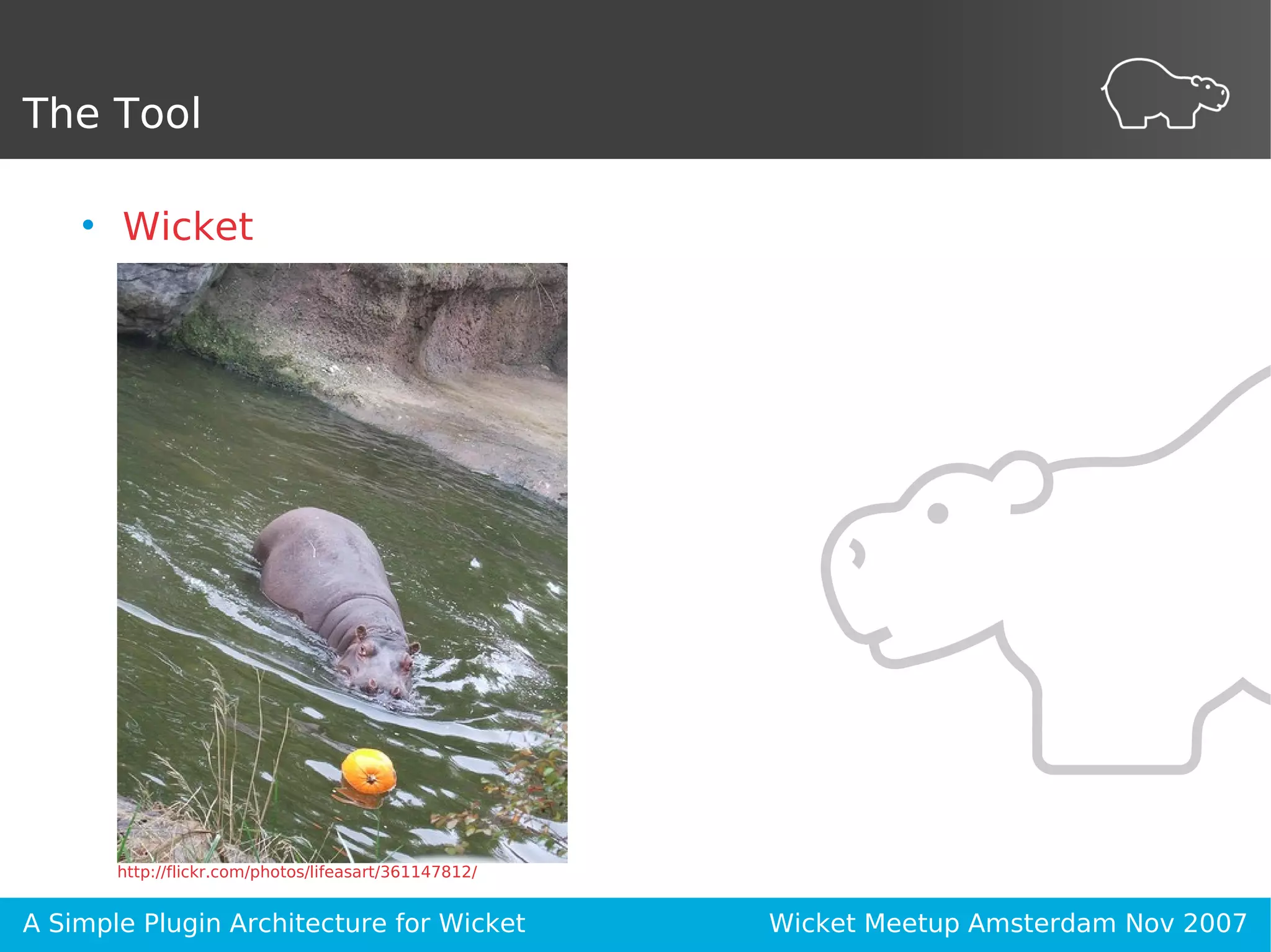 A Simple Plugin Architecture for Wicket