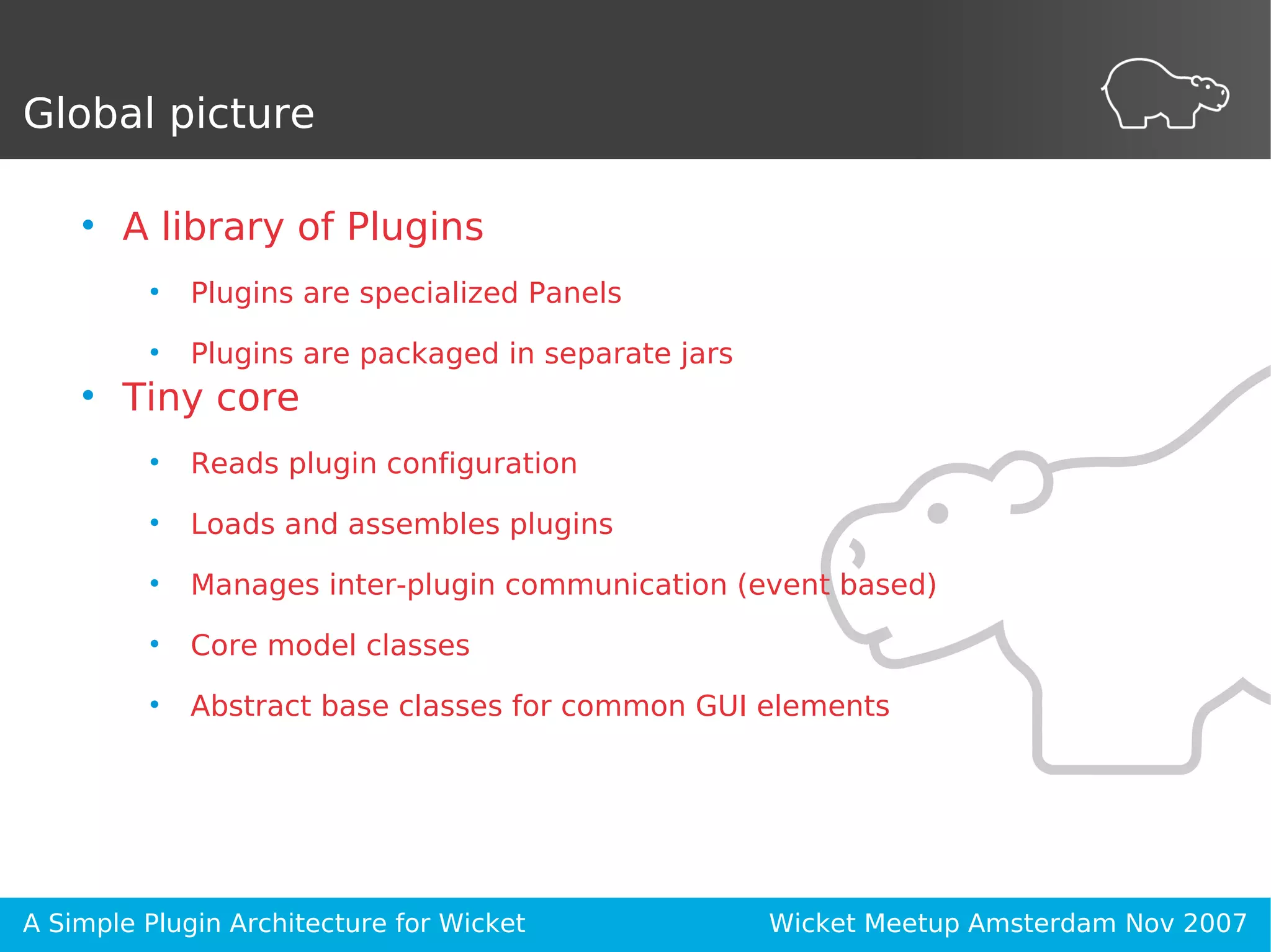 A Simple Plugin Architecture for Wicket