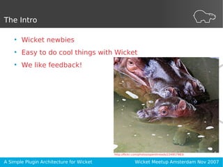 A Simple Plugin Architecture for Wicket