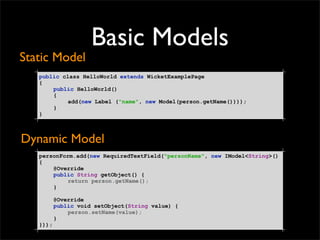 Apache Wicket Web Framework | PDF