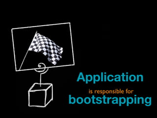 Application
   is responsible for
bootstrapping
 