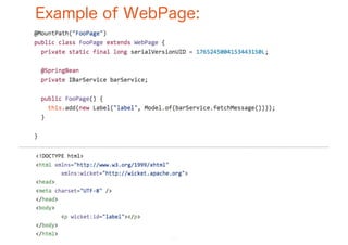 Example of WebPage:
22
 