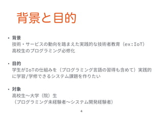 背景と目的
 
 
 
 
 
4
 