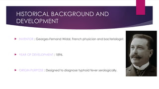 WIDAL TEST-1 ,all steps including all process | PPTX
