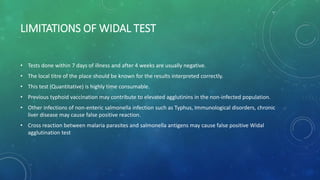 Widal test | PPTX