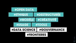 21
CXAGENCY
#OPEN DATA
#TOOLS
#DESTRUCTURÉE#ETHIQUE
#GOUVERNANCE
#USAGE
#MODÈLE
#FRONTIERES
#CRÉATIVITÉ
#DATA SCIENCE
 