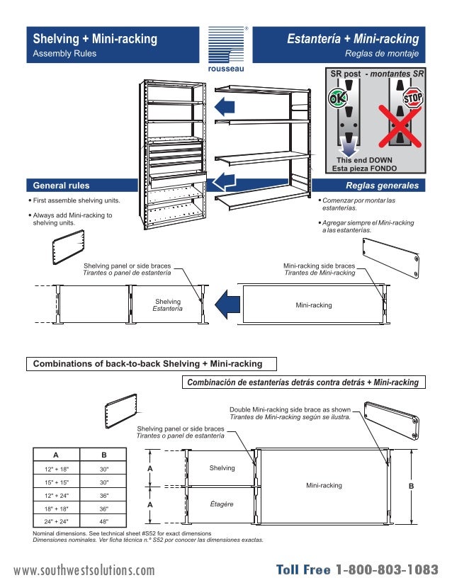 Wide Span Bulk Racks Assembly Instructions