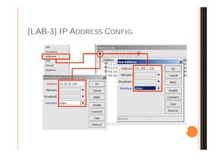 [LAB-3] IP ADDRESS CONFIG
 