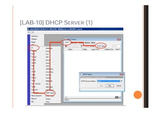[LAB-10] DHCP SERVER (1)
 