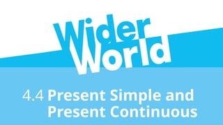 simple present vs present continuous tense | PPTX