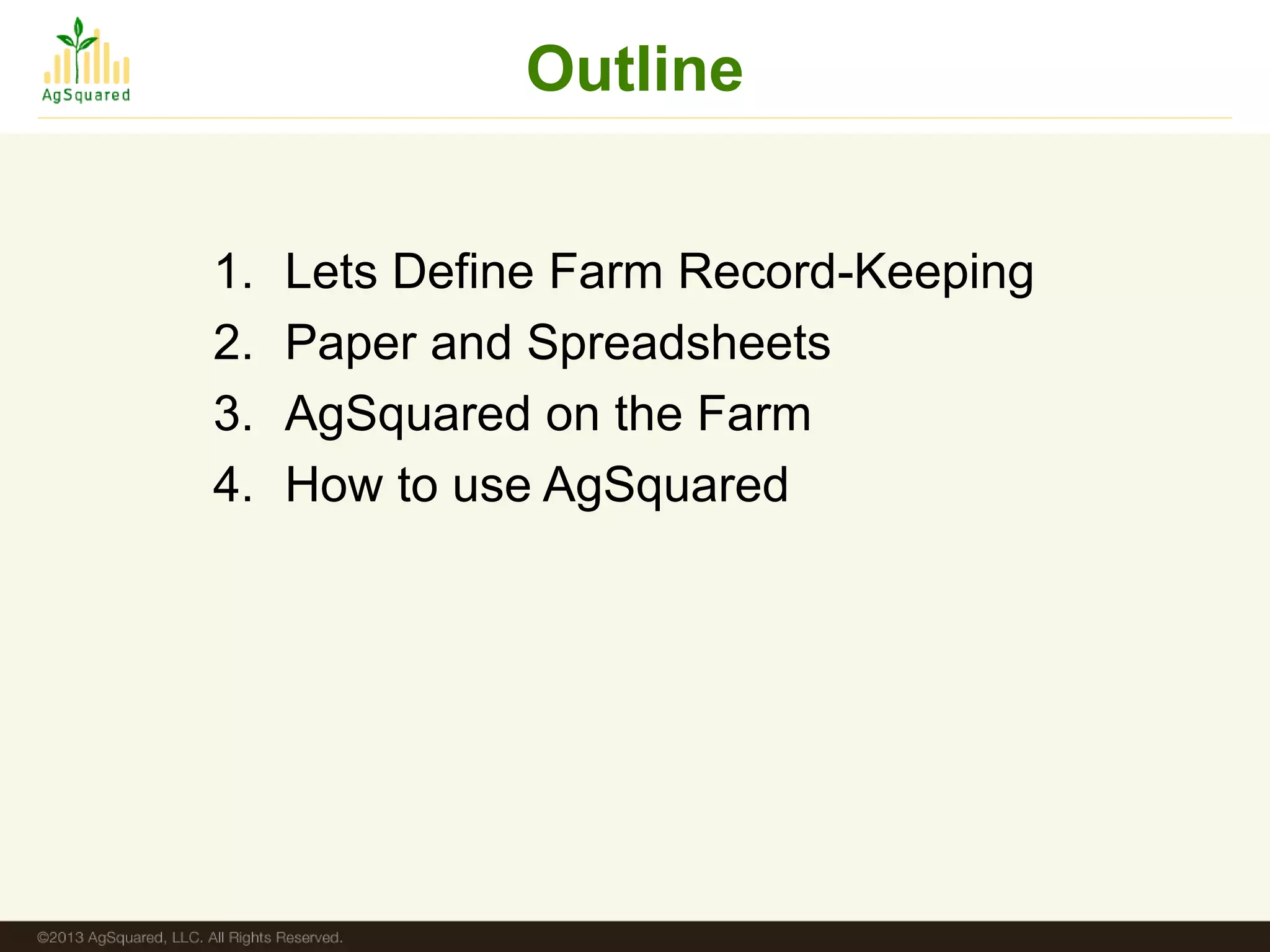Farm Record Keeping 2.0 | PDF