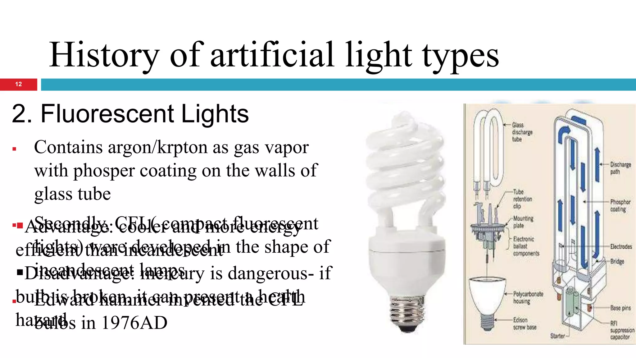 artificial lighting PPT
