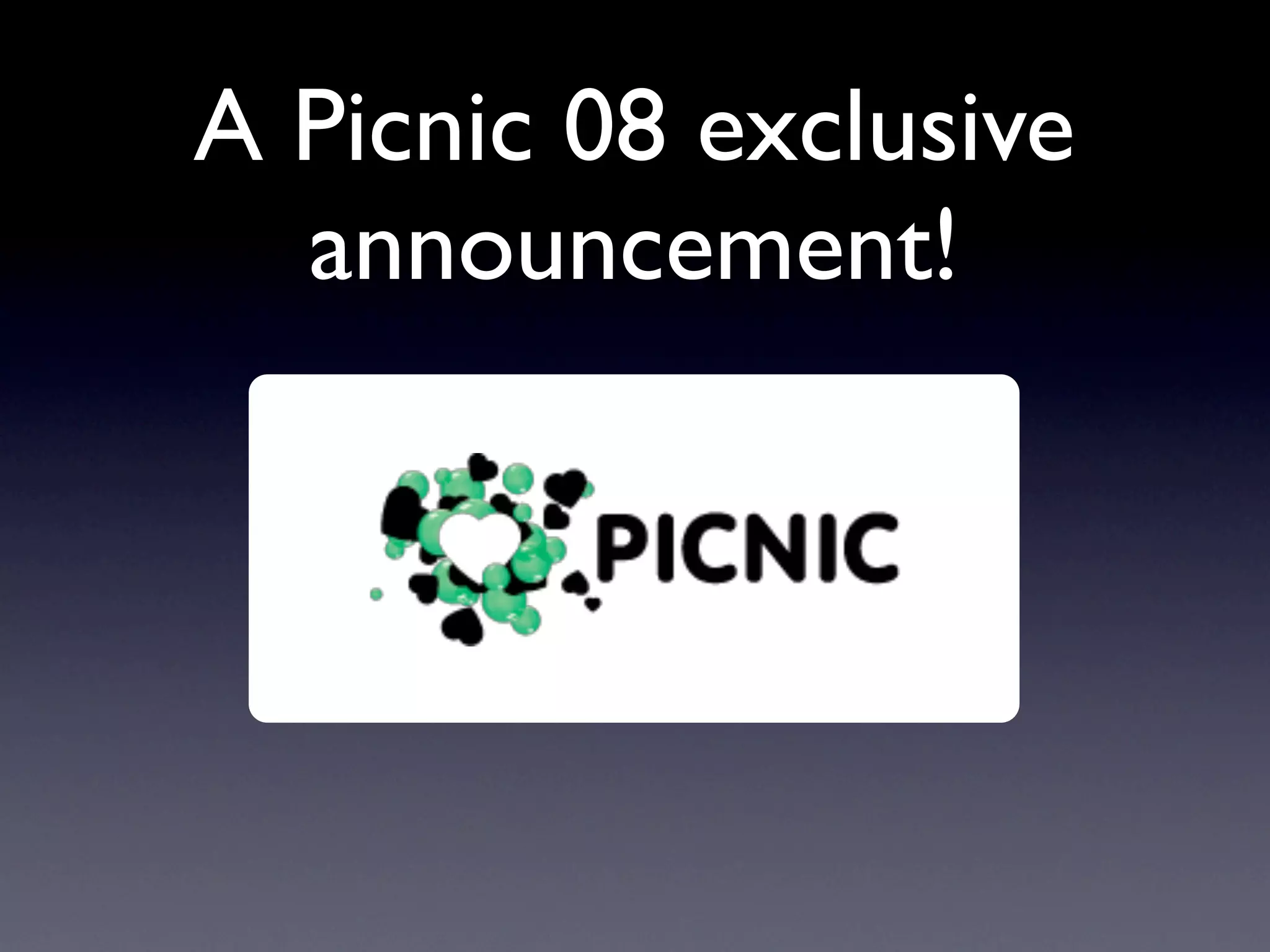 WideTag At Picnic08: The Social Energy Meter Announcement