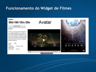 Funcionamento do Widget de Filmes 