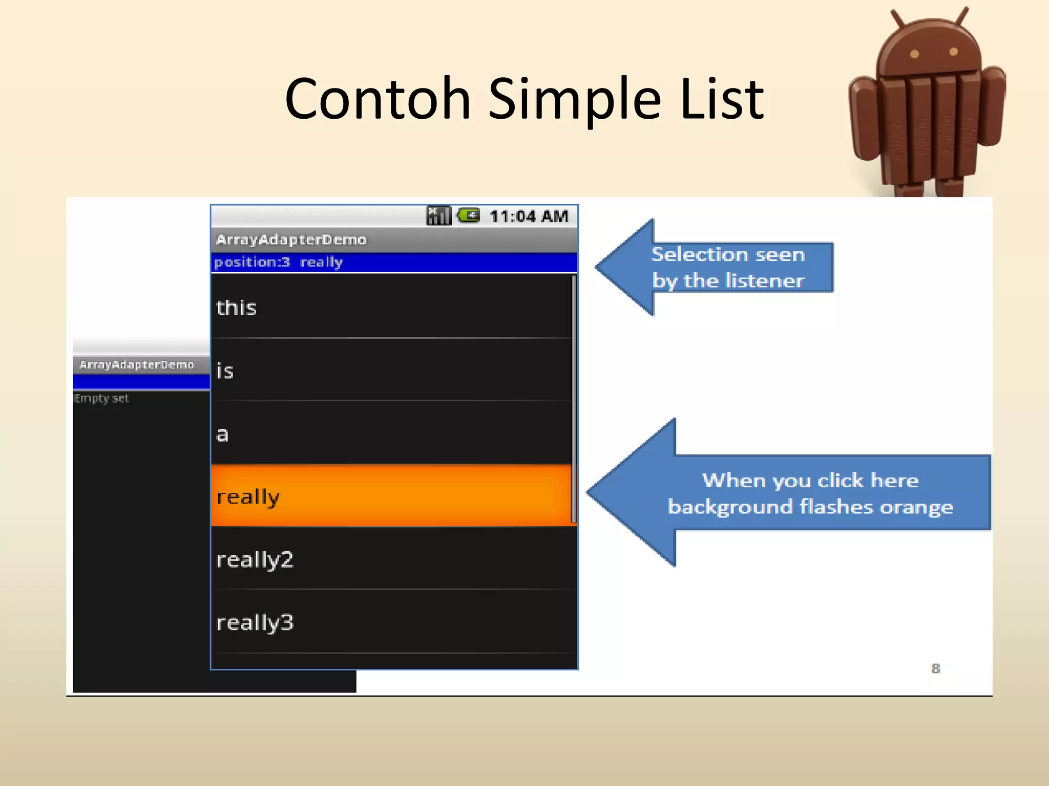Contoh Simple List
 