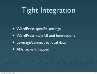 WordPress Widgets - Widget Summit 2008