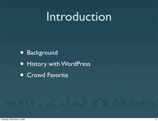 WordPress Widgets - Widget Summit 2008