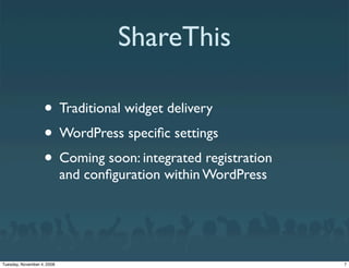 WordPress Widgets - Widget Summit 2008