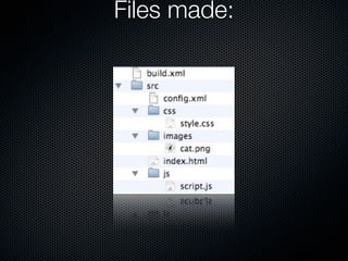 Hello Cats: MobileWidgetCamp talk about mobile widgets