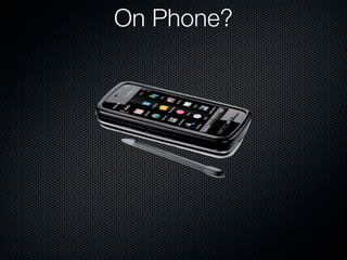 Hello Cats: MobileWidgetCamp talk about mobile widgets