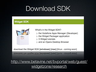Hello Cats: MobileWidgetCamp talk about mobile widgets