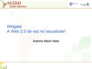 WidgetsA Web 2.0 de vez no seucelular! Antonio Marin Neto 