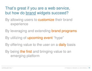 Widgets 101 - The Web Beyond The Page
