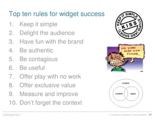 Widgets 101 - The Web Beyond The Page