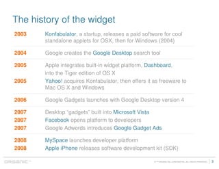 Widgets 101 - The Web Beyond The Page