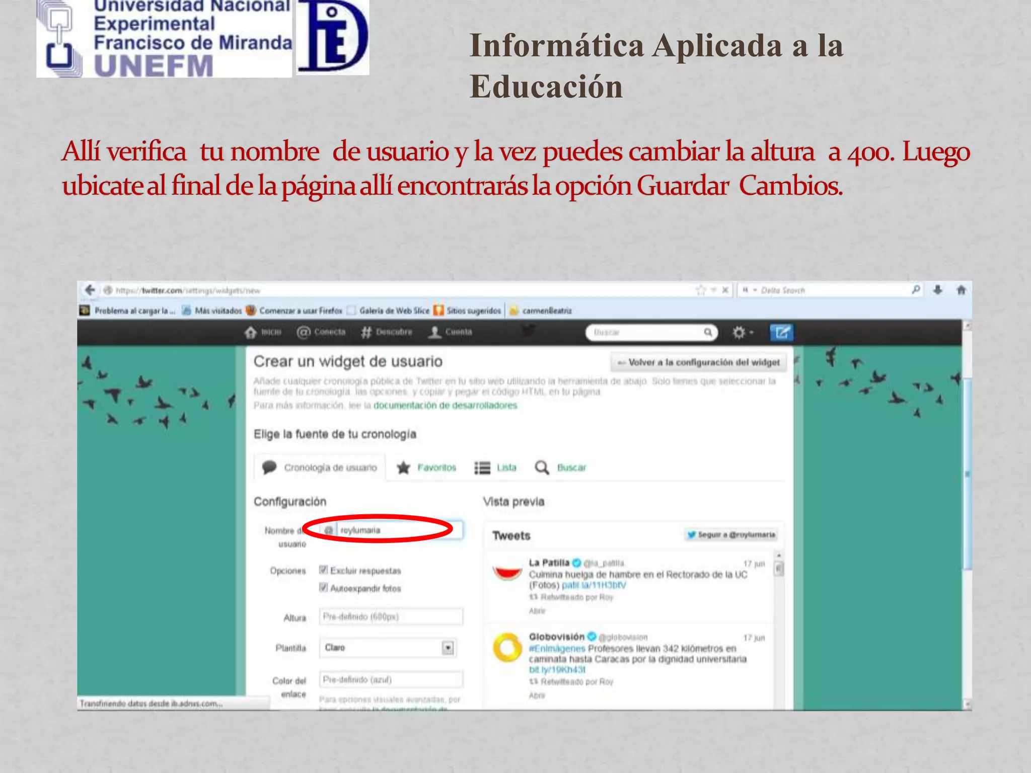 Informática Aplicada a la
Educación