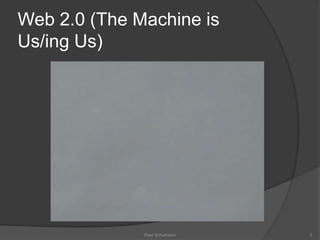 Widgets, Folksonomies, Mashups and Syndication