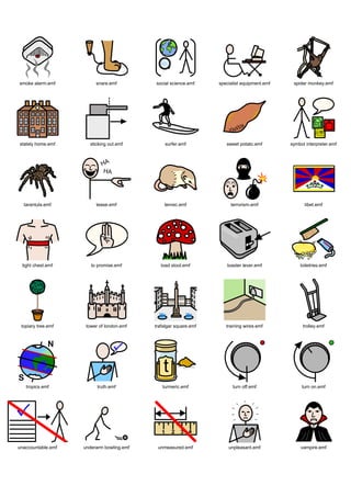 smoke alarm.emf          snare.emf         social science.emf     specialist equipment.emf    spider monkey.emf




stately home.emf      sticking out.emf         surfer.emf            sweet potato.emf        symbol interpreter.emf




  tarantula.emf          tease.emf             tenrec.emf              terrorism.emf               tibet.emf




 tight chest.emf       to promise.emf        toad stool.emf          toaster lever.emf           toiletries.emf




 topiary tree.emf    tower of london.emf   trafalgar square.emf      training wires.emf           trolley.emf




   tropics.emf            truth.emf           turmeric.emf              turn off.emf              turn on.emf




unaccountable.emf   underarm bowling.emf    unmeasured.emf            unpleasant.emf             vampire.emf
 