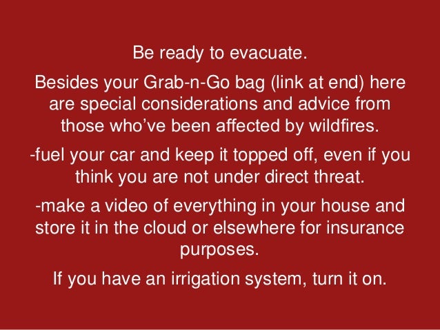 Prepare For and Survive a WILDFIRE | PPTX