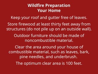 Prepare For, live through, and Survive a WILDFIRE | PPTX