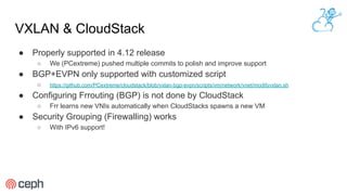 Deploying CloudStack and Ceph with flexible VXLAN and BGP networking | PDF