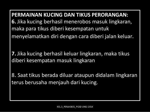 Permainan Tanpa Alat Kucing Dan Tikus